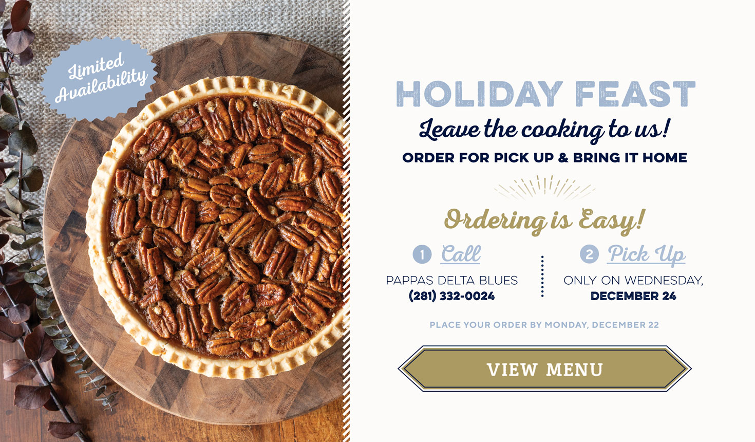 Holiday Feast Promotion 2025